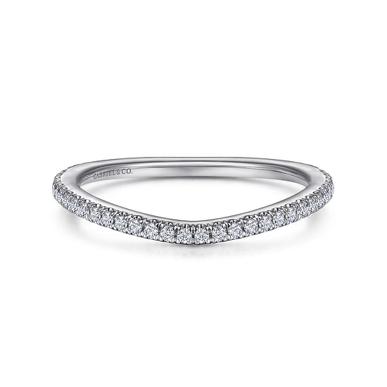 Gabriel - 14K White Gold Diamond Matching Wedding Band