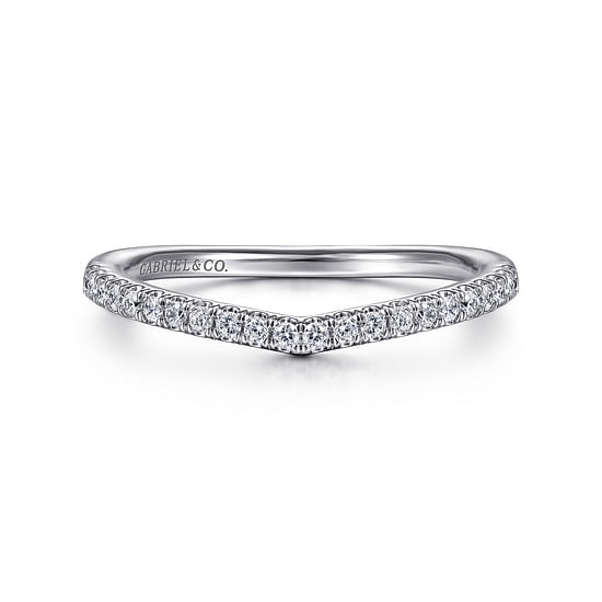 Gabriel - 14K White Gold Diamond Matching Wedding Band