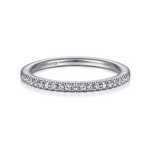 14K White Gold Diamond Matching Wedding Band