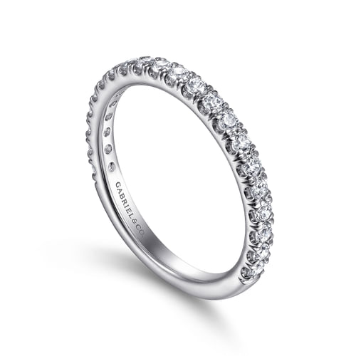 14K White Gold Diamond Matching Wedding Band