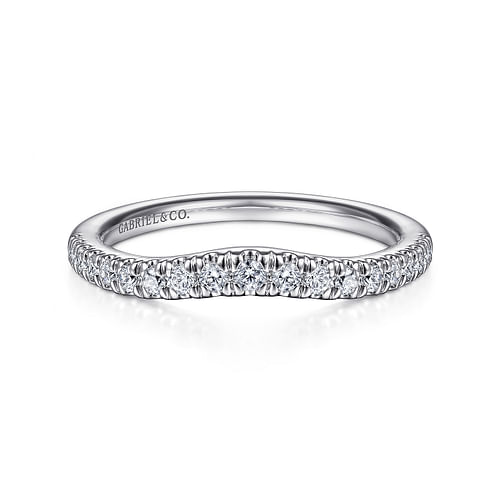 14K White Gold Diamond Matching Wedding Band