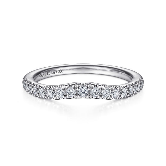 Gabriel - 14K White Gold Diamond Matching Wedding Band