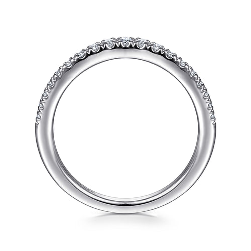 14K White Gold Diamond Matching Wedding Band