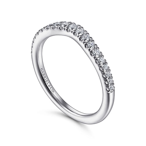 14K White Gold Diamond Matching Wedding Band