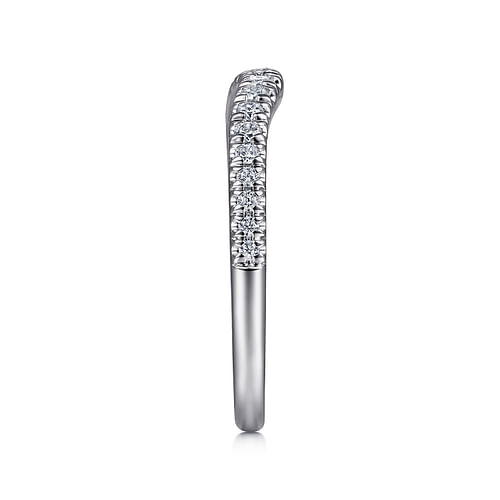 14K White Gold Diamond Matching Wedding Band