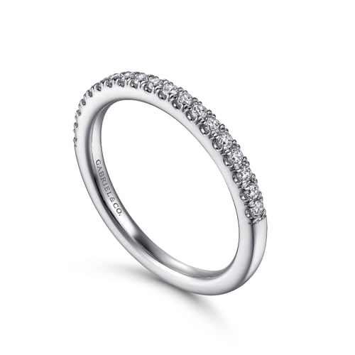 14K White Gold Diamond Matching Wedding Band