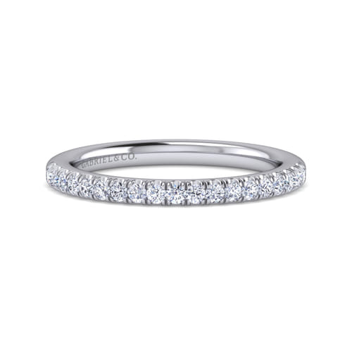 14K White Gold Diamond Matching Wedding Band