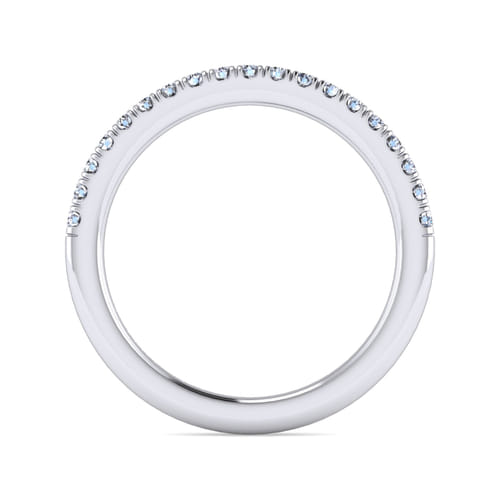 14K White Gold Diamond Matching Wedding Band