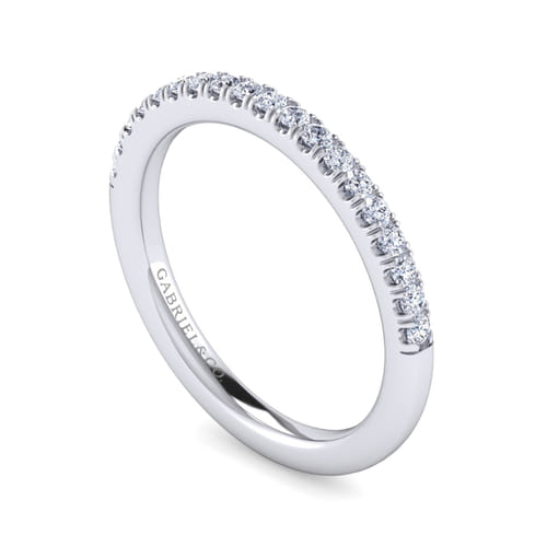 14K White Gold Diamond Matching Wedding Band