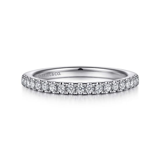 Gabriel - 14K White Gold Diamond Matching Wedding Band
