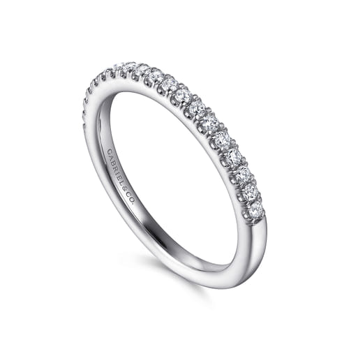 14K White Gold Diamond Matching Wedding Band 14K White Gold Diamond Matching Wedding Band