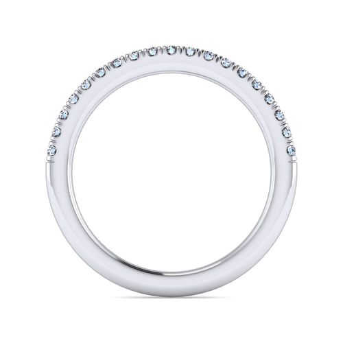 14K White Gold Diamond Matching Wedding Band