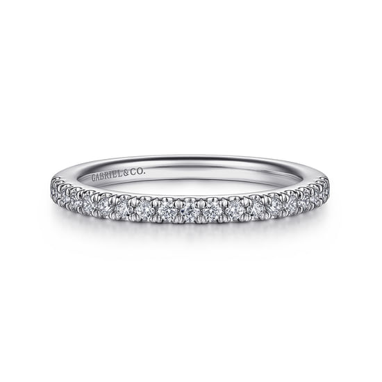 Gabriel - 14K White Gold Diamond Matching Wedding Band