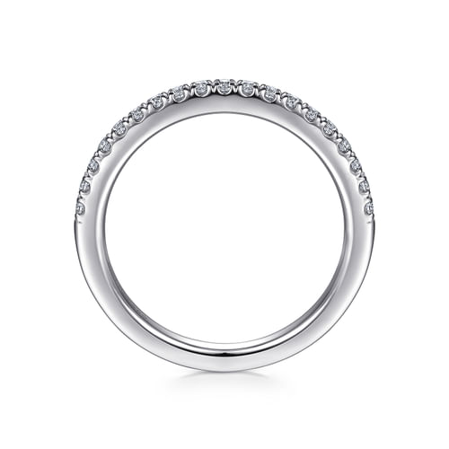 14K White Gold Diamond Matching Wedding Band