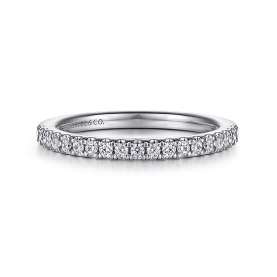Gabriel - 14K White Gold Diamond Matching Wedding Band