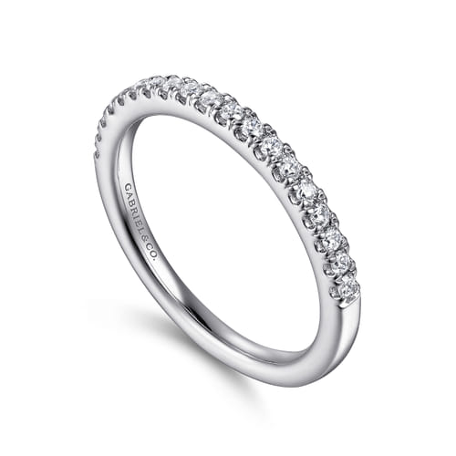 14K White Gold Diamond Matching Wedding Band
