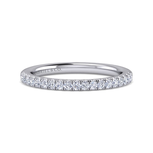 14K White Gold Diamond Matching Wedding Band