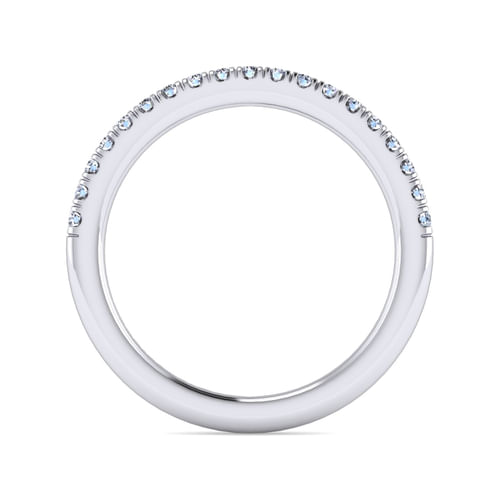 14K White Gold Diamond Matching Wedding Band