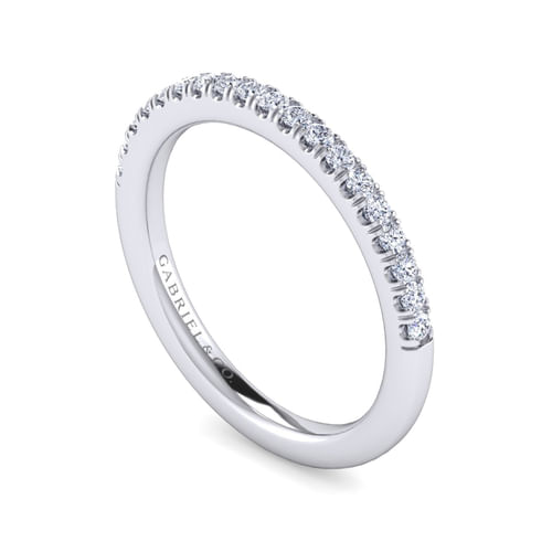 14K White Gold Diamond Matching Wedding Band