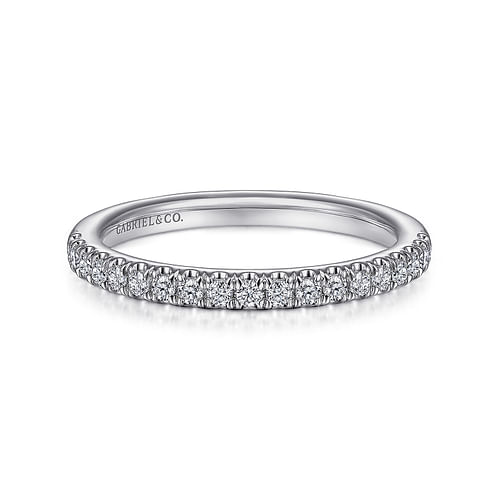 14K White Gold Diamond Matching Wedding Band