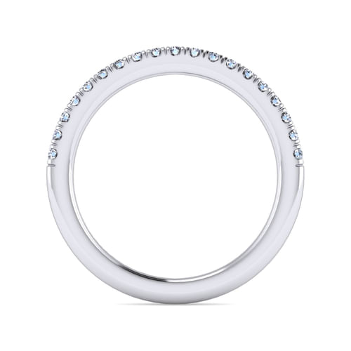 14K White Gold Diamond Matching Wedding Band
