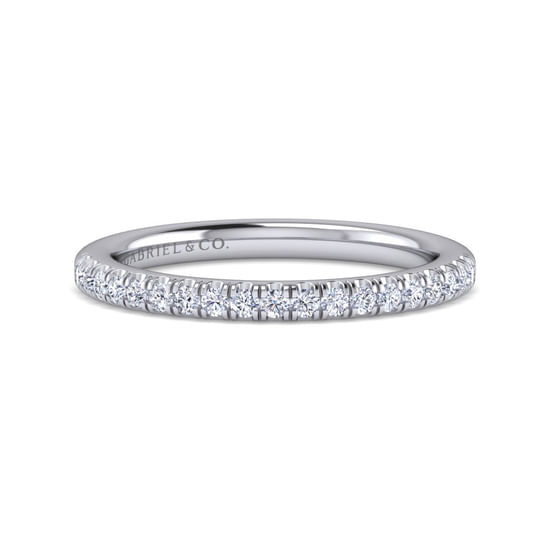 Gabriel - 14K White Gold Diamond Matching Wedding Band