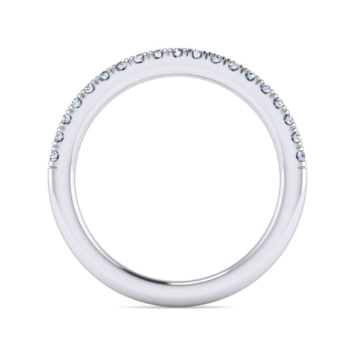 14K White Gold Diamond Matching Wedding Band
