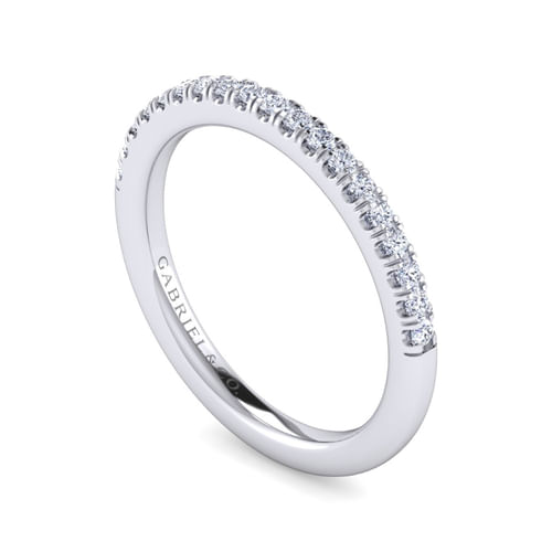 14K White Gold Diamond Matching Wedding Band