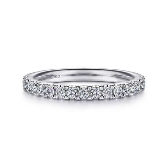Gabriel - 14K White Gold Diamond Matching Wedding Band