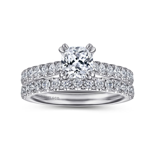 14K White Gold Diamond Matching Wedding Band
