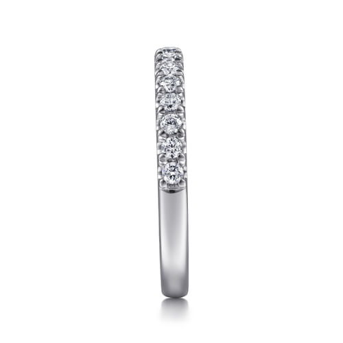 14K White Gold Diamond Matching Wedding Band