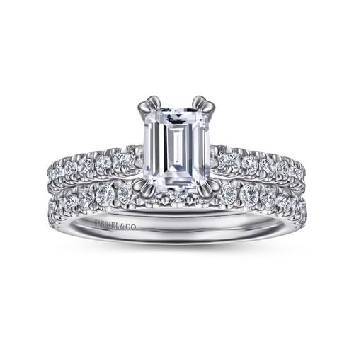 14K White Gold Diamond Matching Wedding Band