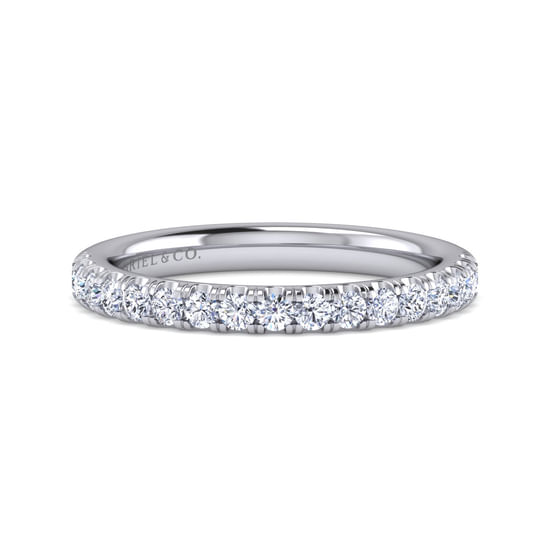 Gabriel - 14K White Gold Diamond Matching Wedding Band
