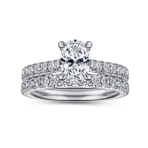 14K White Gold Diamond Matching Wedding Band