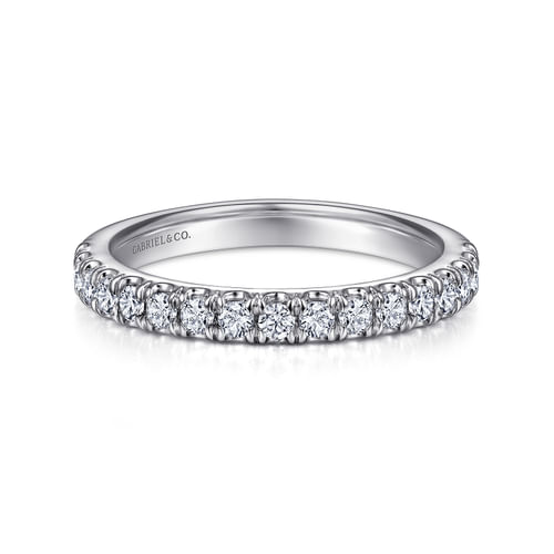 14K White Gold Diamond Matching Wedding Band