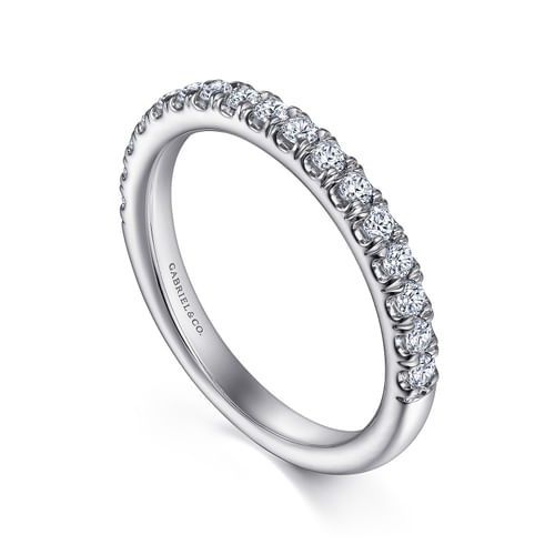 14K White Gold Diamond Matching Wedding Band
