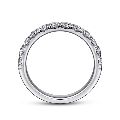 14K White Gold Diamond Matching Wedding Band