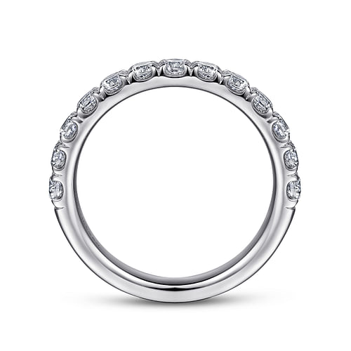 14K White Gold Diamond Matching Wedding Band