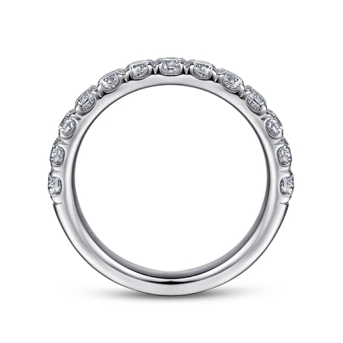 14K White Gold Diamond Matching Wedding Band