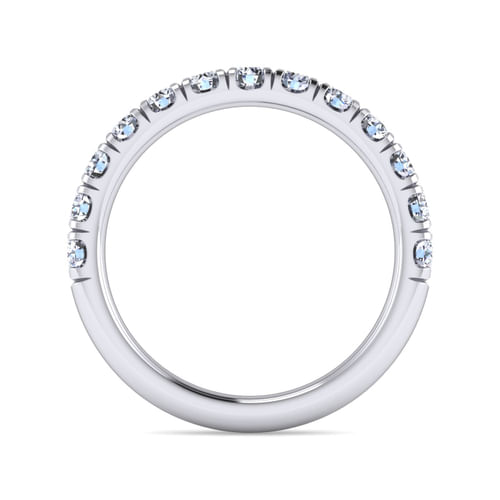 14K White Gold Diamond Matching Wedding Band