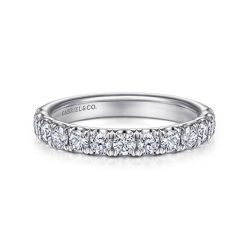 14K White Gold Diamond Matching Wedding Band