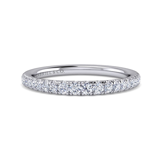 Gabriel - 14K White Gold Diamond Matching Wedding Band