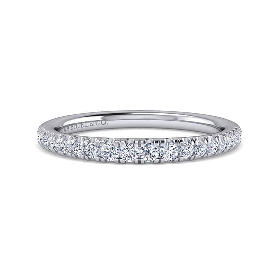 Gabriel - 14K White Gold Diamond Matching Wedding Band