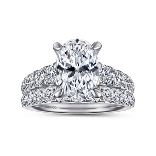 14K White Gold Diamond Matching Wedding Band