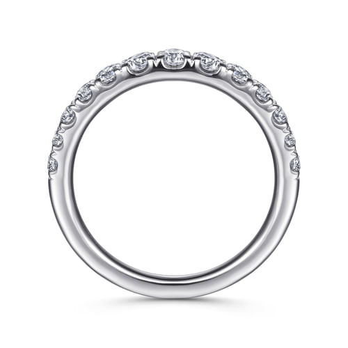 14K White Gold Diamond Matching Wedding Band