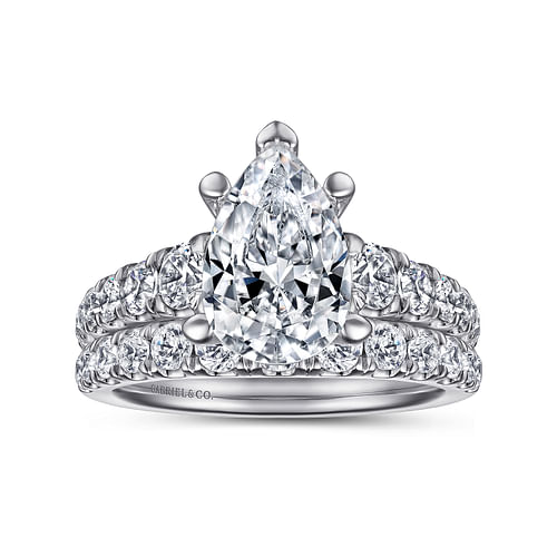 14K White Gold Diamond Matching Wedding Band