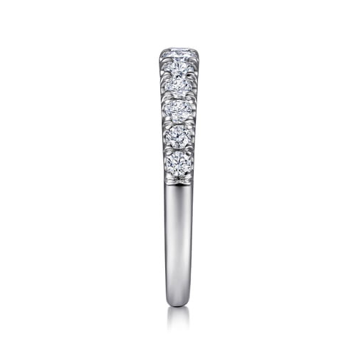 14K White Gold Diamond Matching Wedding Band