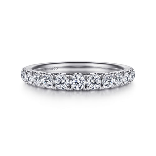 14K White Gold Diamond Matching Wedding Band