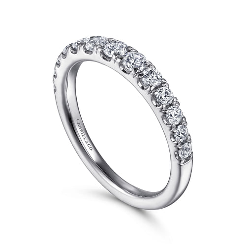 14K White Gold Diamond Matching Wedding Band
