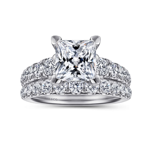 14K White Gold Diamond Matching Wedding Band